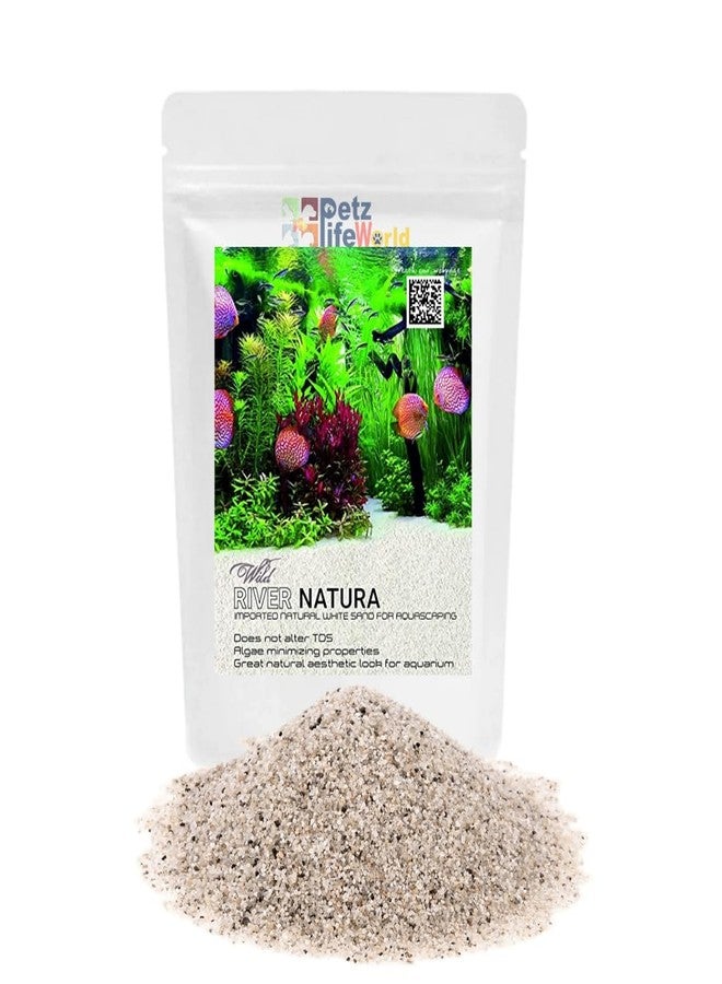 رمل أبيض طبيعي مستورد من شركة VAYINATO Aquatic Remedies River Natura لتنسيق أحواض السمك (1 كجم) - Image 1
